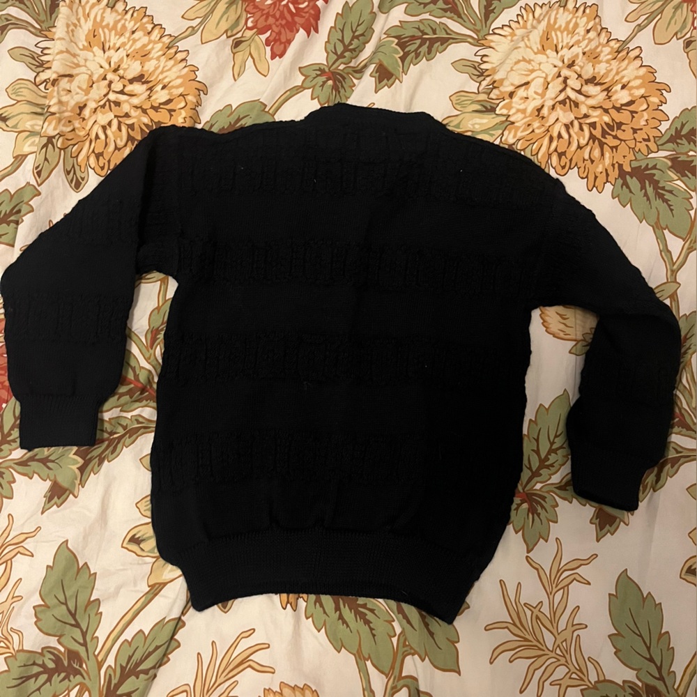 Vintage boys wool knit sweater size medium - Picture 2 of 11